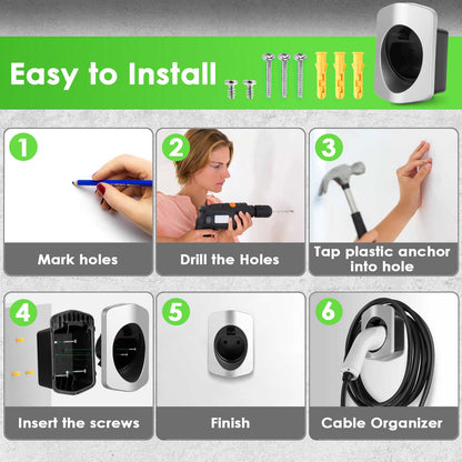 Rheidon Type 2 wall bracket Charging cable holder for electric car - Rheidon Tech