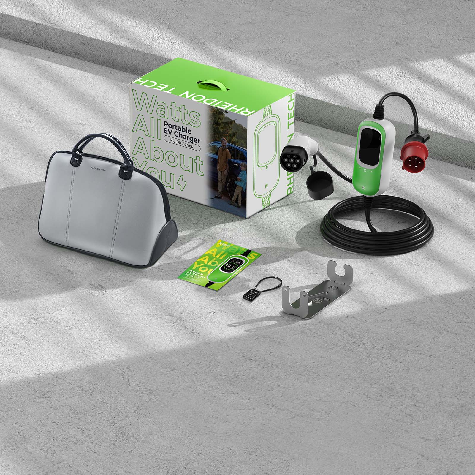 Rheidon 11 kW / 3.6 kW Portable EV Charger - Rheidon Tech